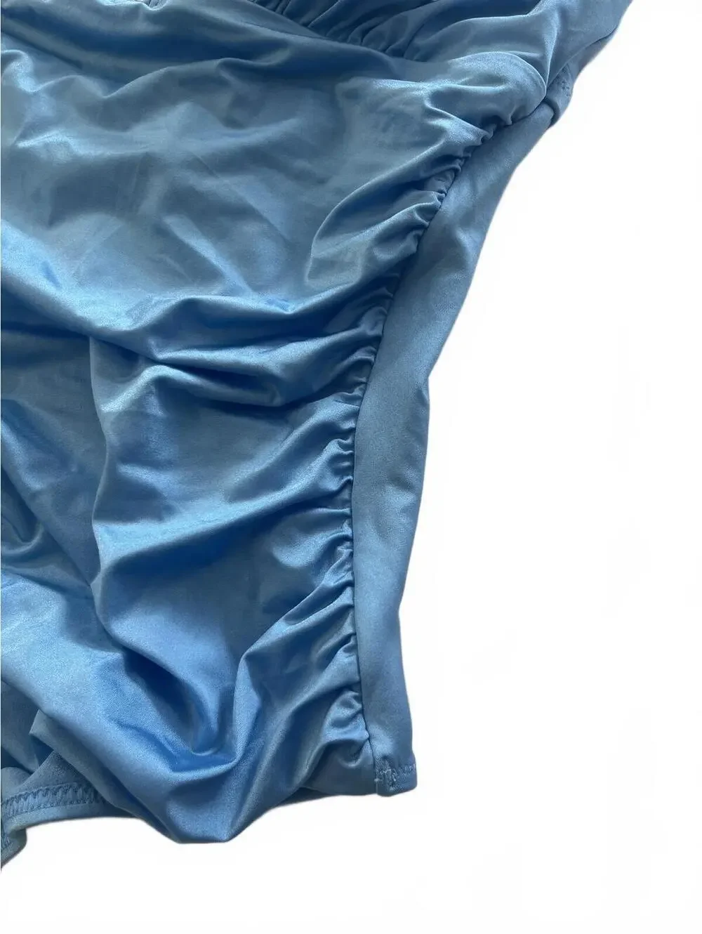 Adore Me Halter One-Piece Swimsuit Size Large Azul Blue Summer Swimsuit NEW